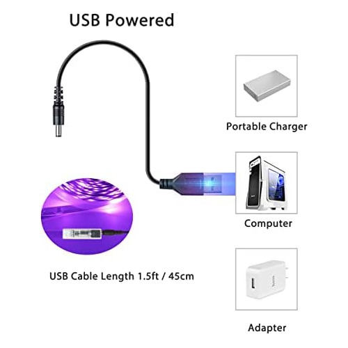 Led Strip Lights Battery Powered, 32ft Usb Led Light St...