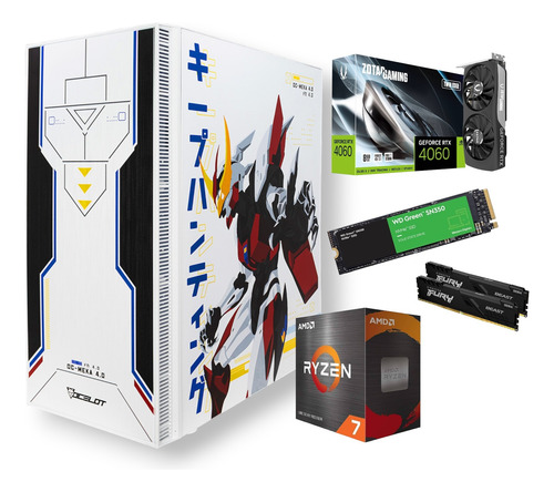 Pc Gamer Rtx 4060 Ryzen 7 1tb Nvme M.2 32gb Ram Ddr4 Wifi