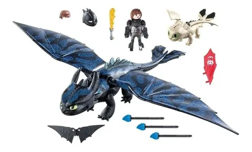 Playmobil Dragons Chimuelo Furia Luminosa 70037 Orig Replay 21.750