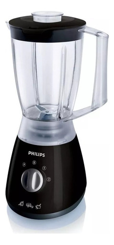 Licuadora Philips Daily Collection HR2009 2 L negra con jarra de san 220V - 240V