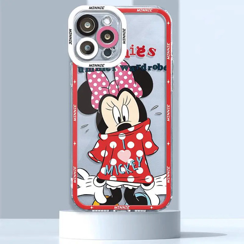 Funda De Teléfono Minnie Mickey Mouse Para iPhone 15, 12, 13