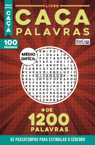 Caca Palavras - Nivel Facil Medio Dificil - Livro 1 - Ed Especial