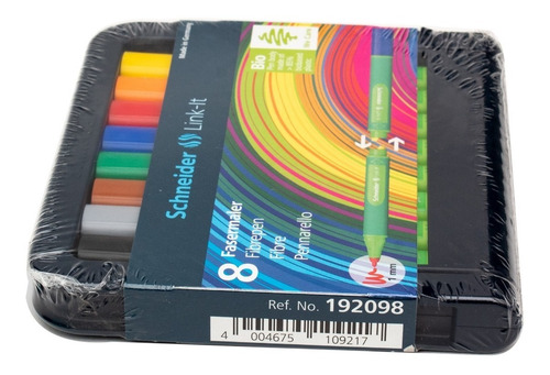 Set 8 Marcadores Fineliner Schneider Plumin Rotuladores .4mm