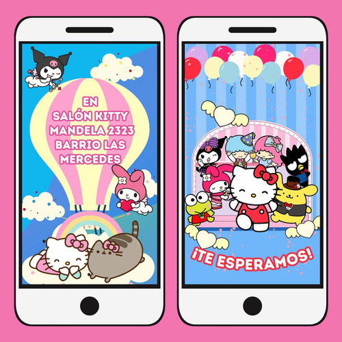 Video Invitación Animada - Cientos De Modelos - Hello Kitty