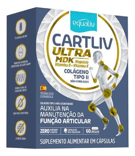 Cartliv Ultra Mdk, Colágeno Tipo 2 B2cool, 60 Caprimidos Rev