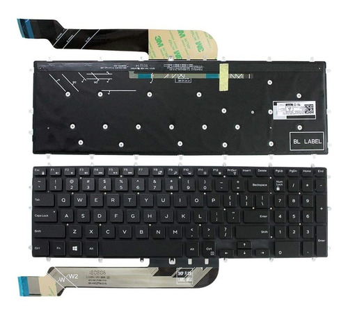 Imagen 3 de 3 de Teclado Dell 15 7566 P66f 5665 5765 5565 70 75 5567 5770 75