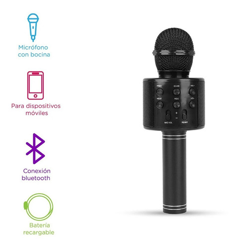 Miniso Micrófono De Karaoke Con Altavoz Inalámbrico