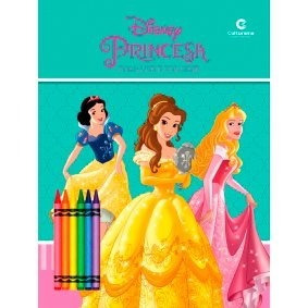 Livro Ler E Colorir Blister Culturama -  Princesas Disney