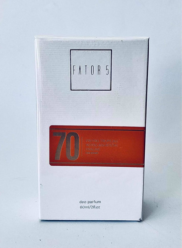 Perfume Fator 5 Nº70 Deo Parfum Feminino - 60ml + Amostra