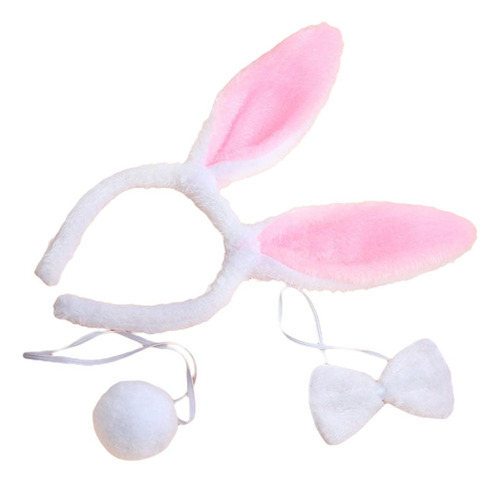 Q Conjunto De Disfraz De, Diadema Con Orejas, Pajarita,