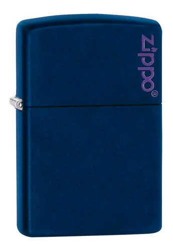 Encendedor Zippo Azul Marino Mate Logo Zippo
