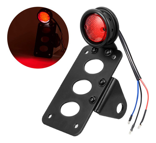 Luz De Freno Trasera Led De Motocicleta 3 4 Soporte De ...