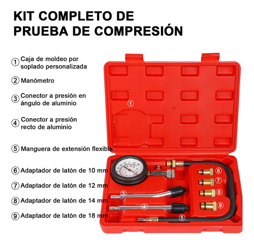 Kit Profissional De Medição De Pressão Do Cilindro Do Motor