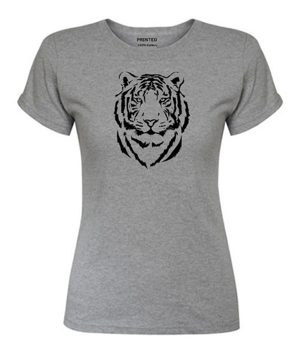 Polera Mujer Estampada Tigre