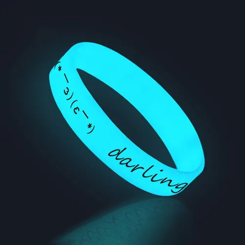 25 Pulseras Luminosas De Silicona Coloridas Personalizadas