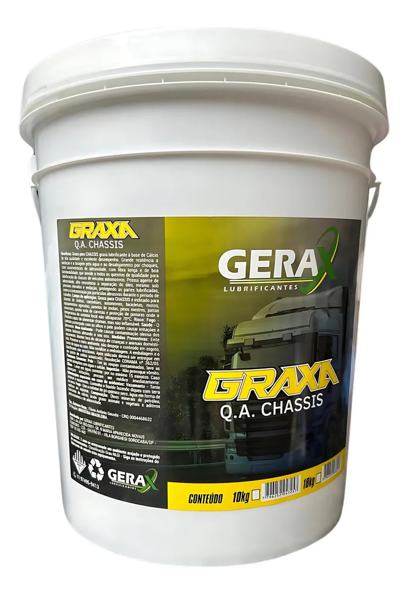 Graxa Cálcio JOCLE Chassis Verde Escuro NLGI 5kg Veículos