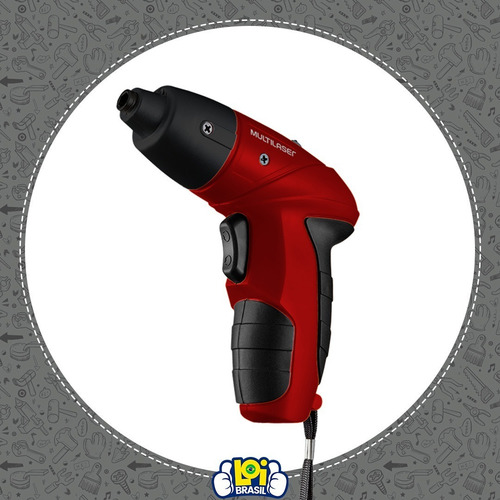 Imagem 6 de 6 de Parafusadeira Eletrica Multilaser Recarregavel Bivolt Ho031