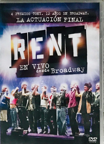 Rent En Vivo Desde Broadway Dvd Seminuevo