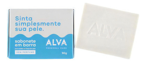 Kit 2x: Sabonete Sem Perfume Em Barra Vegano Alva 90g