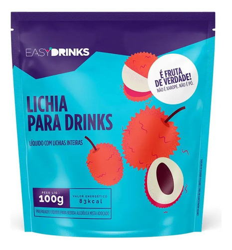 Sachê Preparado De Frutas Lichia Easy Drinks 100g
