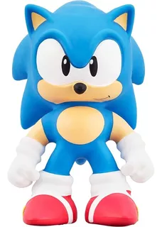 Figura Flexible Goo Jit Zu Sonic Blue Elástico Para Niños