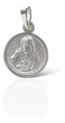 Medalla Sagrado Corazón De Jesus De Plata 925