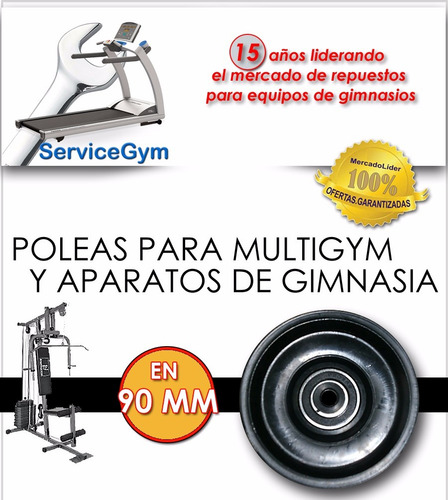 Polea Multigimnasio Rep Aparatos Gimnasio 90 Mm Servicegym