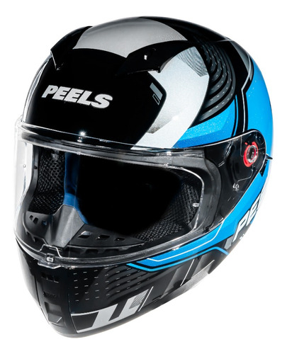 Capacete para moto  integral Peels  Icon  preto e marine force tamanho 58 