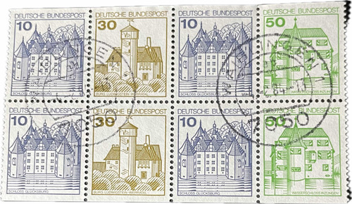 Estampillas De Alemania 1977 Castillos Y Palacios