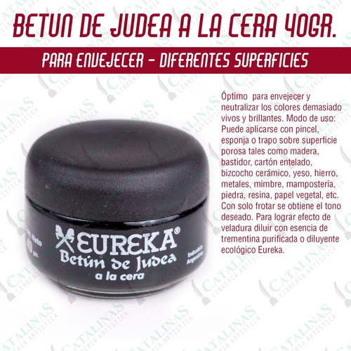 Eureka Betun De Judea La Cera X 40 Gramos Microcentro