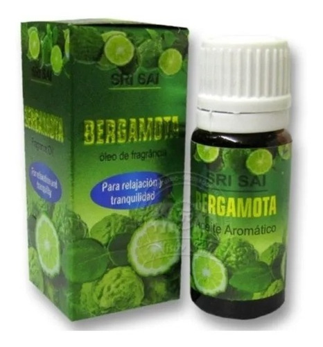 3x Aceite Bergamota 10ml Esencia Aromática Difusor