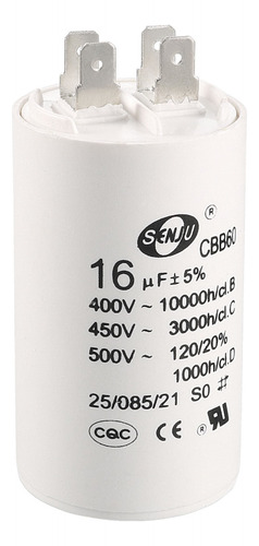 Condensador Capacitor Circular 16uf 400 500 450v Cbb60 Cbb65