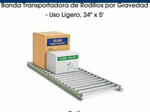 Banda Transportadora De Rodillos Por Gravedad - 24 X 5