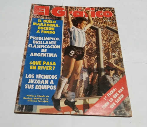 El Grafico 3149 Independiente 2 Arg Jr 3, Maradona V Bochini