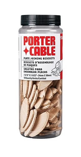 Porter-cable 5562 No. 20 Placa De Unión Galletas - 100 Por T