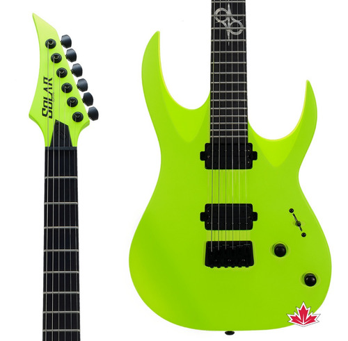 Guitarra 6 Cordas Solar Lemon Neon Matte A2.6ln