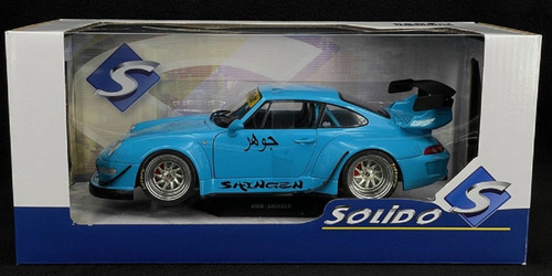 Porsche 911 Type 993 Bodykit Shingen Rwb Escala 1:18 Solido Color Agua
