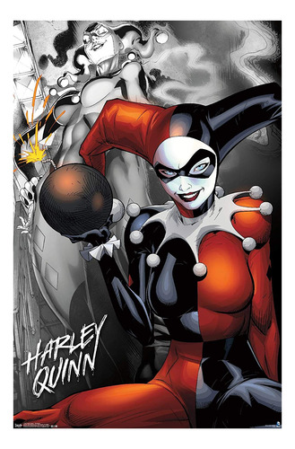 Dc Comics  Harley Quinn  The Bomb Wall Poster, 22.375 X...