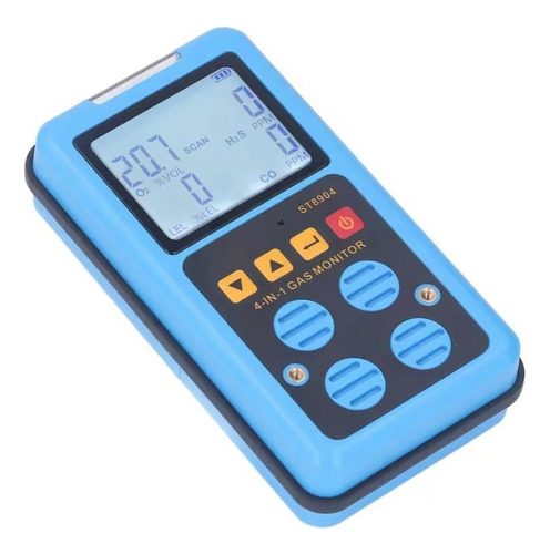 Detector Medidor Sensor Multi 4 Gases Gás Co H2s O2 Lel Case