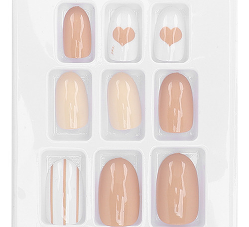 Juego De 24 Uds De Puntas De Uñas Postizas Cubierta