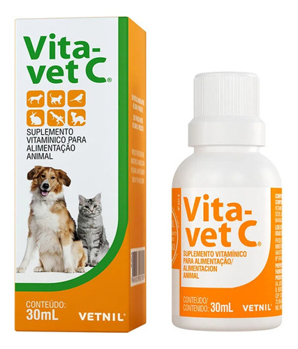 Vita Vet C Suplemento Vitamínico Gota 30ml