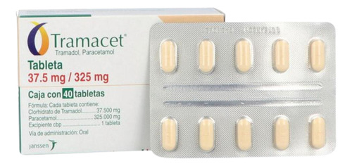 Tramacet 37.5 Mg / 325 Mg Caja Con 40 Tabletas