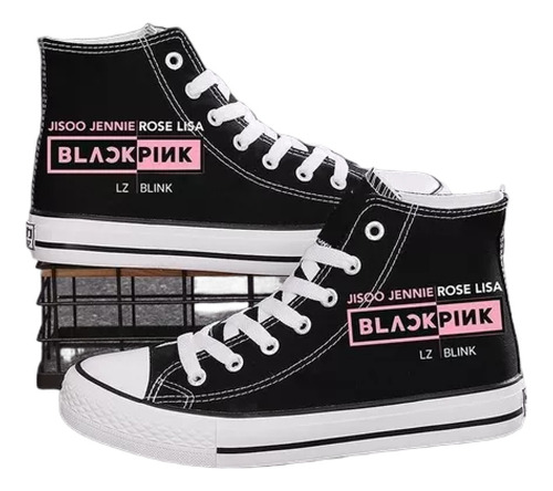 Zapatos De Lona Blackpink Zapatos Deportivos Blink De Moda