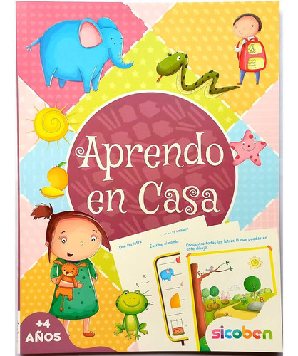 Libro Infantil Aprendo En Casa Niñas 2