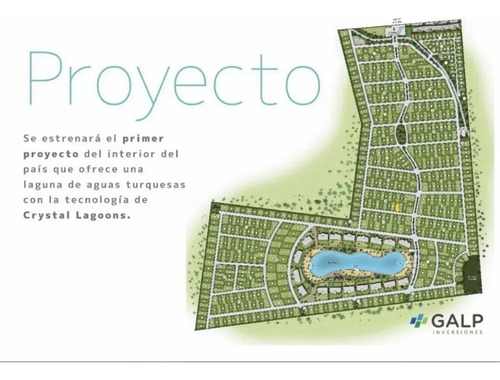 Lote 525m2 Residencial A 120m Laguna 40m Av. Principal Del Barrio.