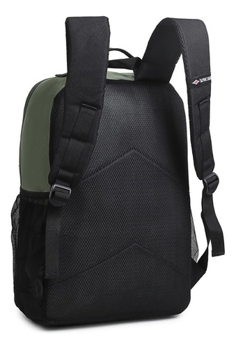 Mochila Alpine Skate Bolsillos Múltiples Y Tiras Acolchadas Color Verde Diseño De La Tela Lisa