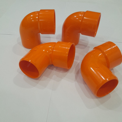 Codo Pvc 2  X 90 Reforzado Naranja