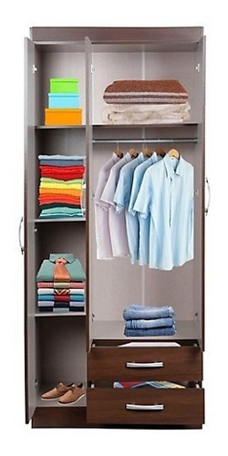 Ropero3 Puertas 2 Cajones + Cómoda 3cajones + Velador 2cajon
