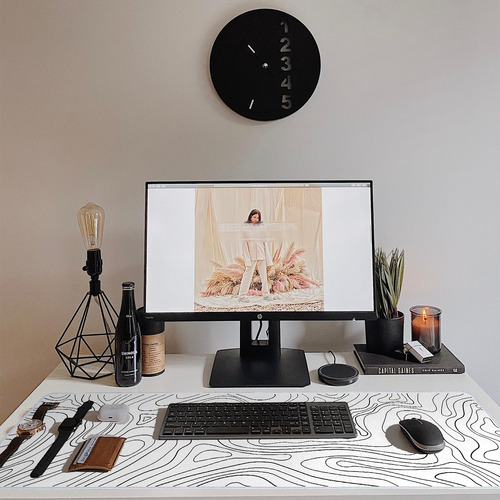 Almohadilla De Ratón De Juego Topográfico, Mousepad Xl Exten