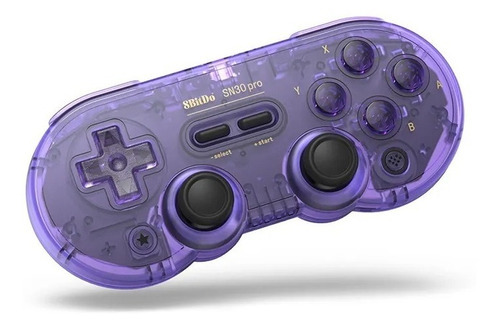 Joystick Controle 8bitdo Sn30 Pro Roxo Cristal C62rt Cor Violeta